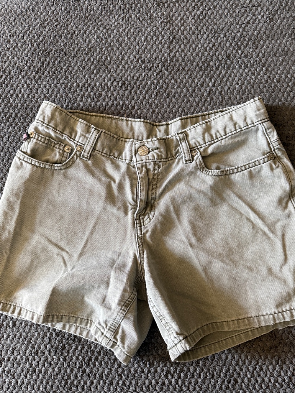 Polo Jeans Olive Green Denim Shorts